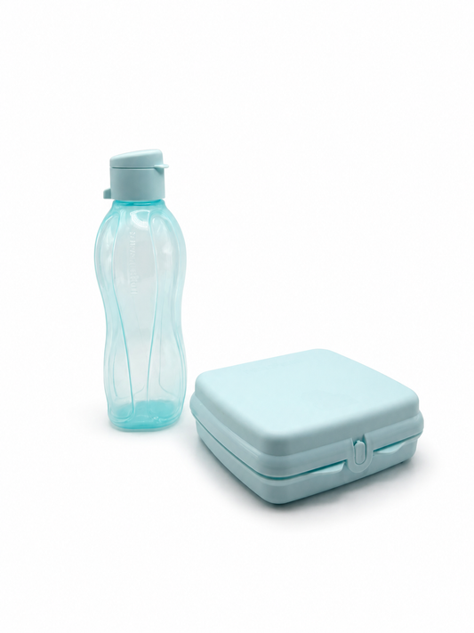Eco Botella 500 ml + Sandwichera Aquamarine