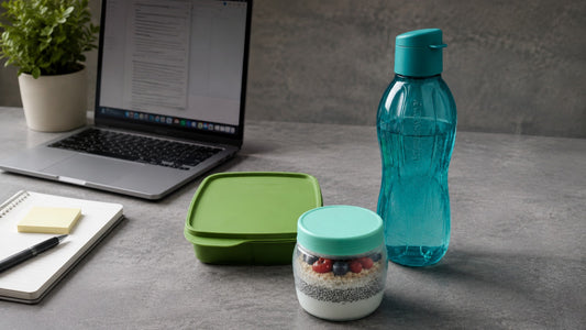 Snack con Divisiones Cuadrado 550 ml + Tinaja Universal 325 ml  + Eco Botella de 750 ml